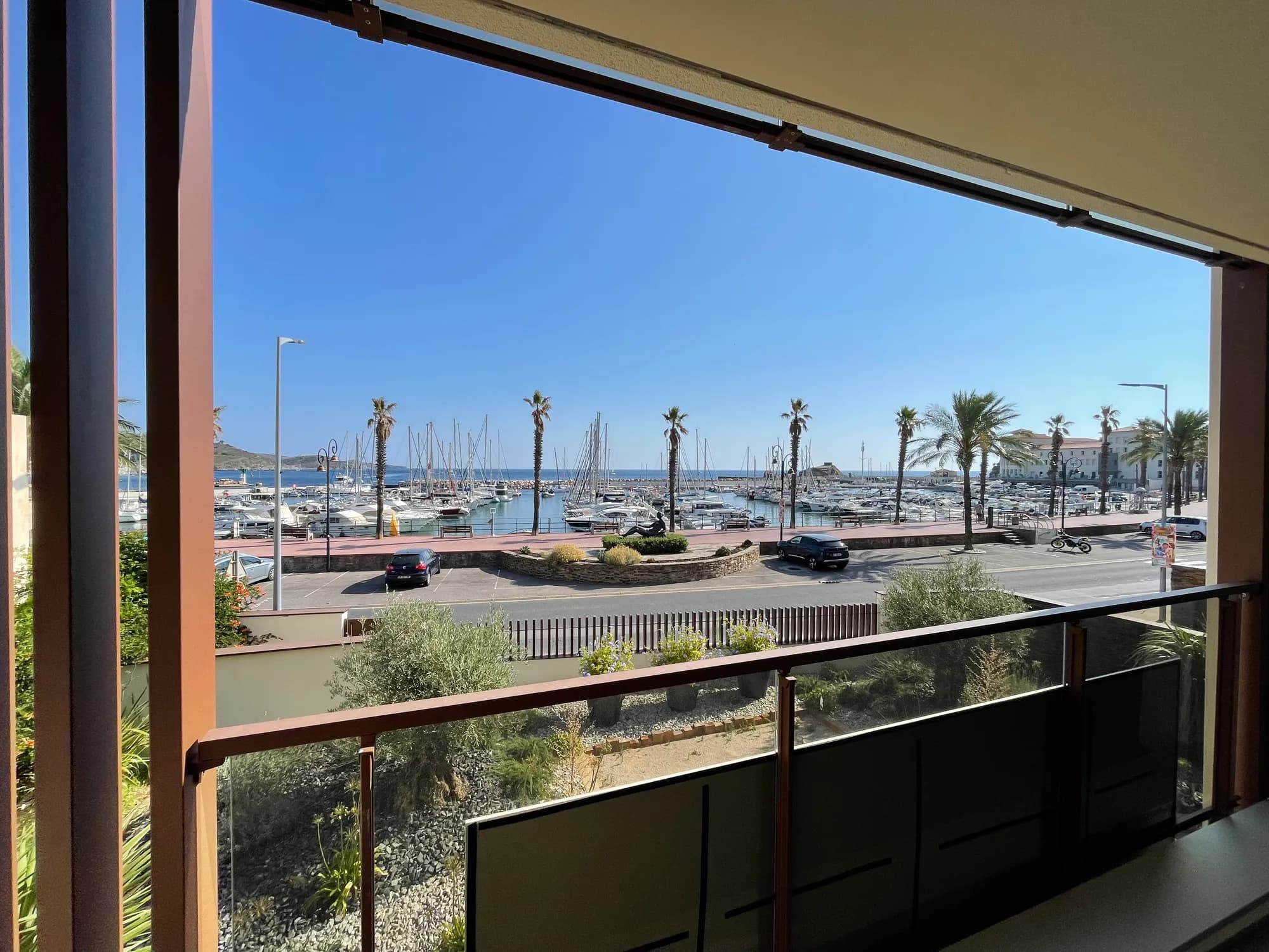 Vue depuis la terrasse de l'appartement 101